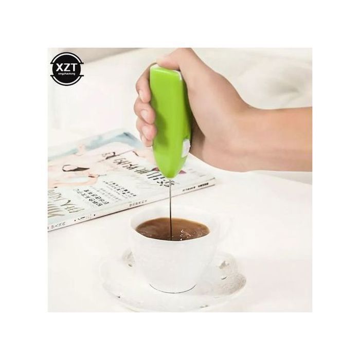 Mini Mixeur Plongeant: Café & Lait, Batteur Noir Portable, Crémier, Couleurs aléatoires