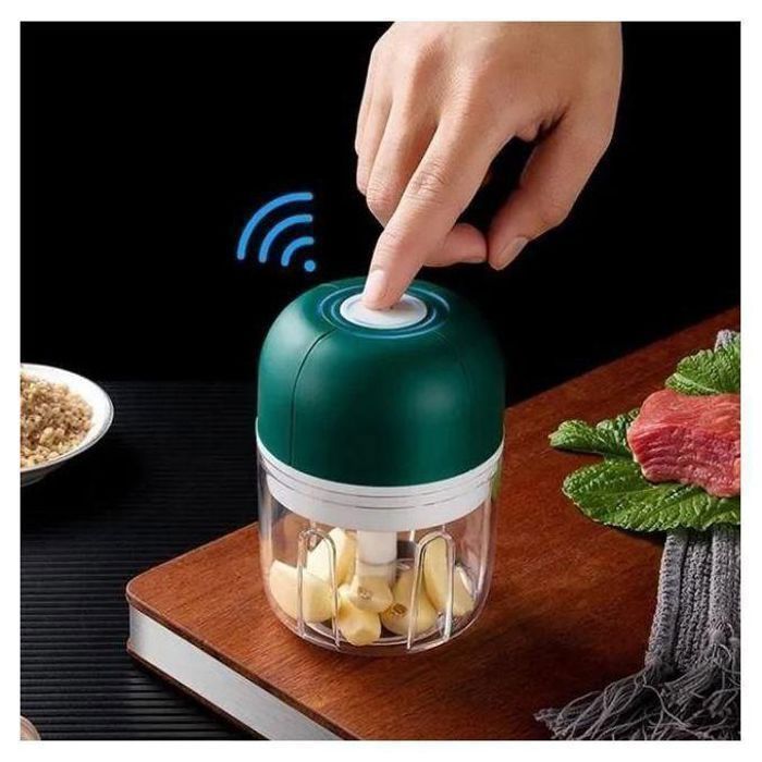 Mini Hachoir à Aliments Electrique - Sans Fil USB, 250 ML