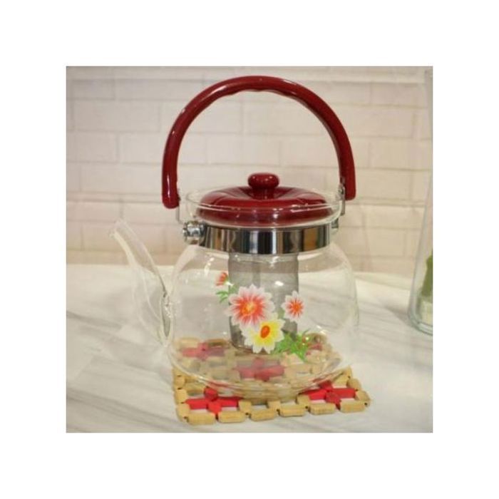 Théière & Cafetière Résistante à la Chaleur: Infuseur Acier Inoxydable, 1800 ml