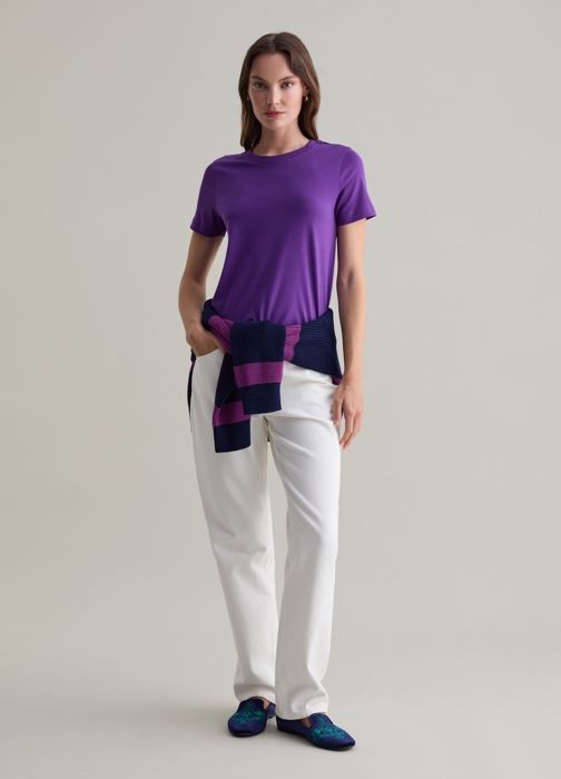 T-shirt en coton Supima - Purple