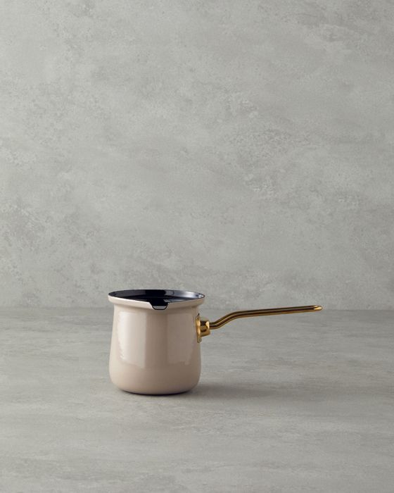 Casserole Pour Café Turc Perro Émaillé, Coloris Beige, 500 ml