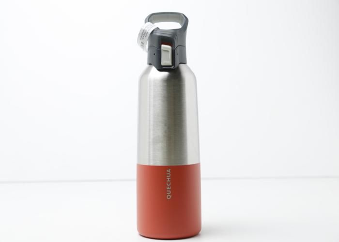 Gourde Isotherme - QUECHUA - 0,8L - Inox - Rouge - Mixte