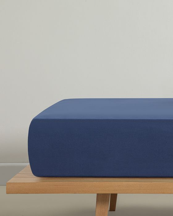 Drap - Pure - Coton - Bleu nuit - 240x260 cm - 2 personnes
