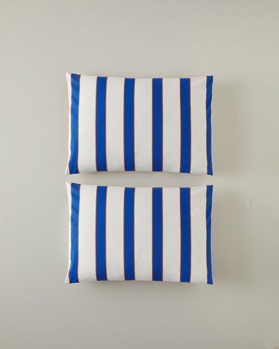 Taies d'oreiller - Marine Stripe - Coton - 50 x 70 cm - Multicolore - Confort optimal
