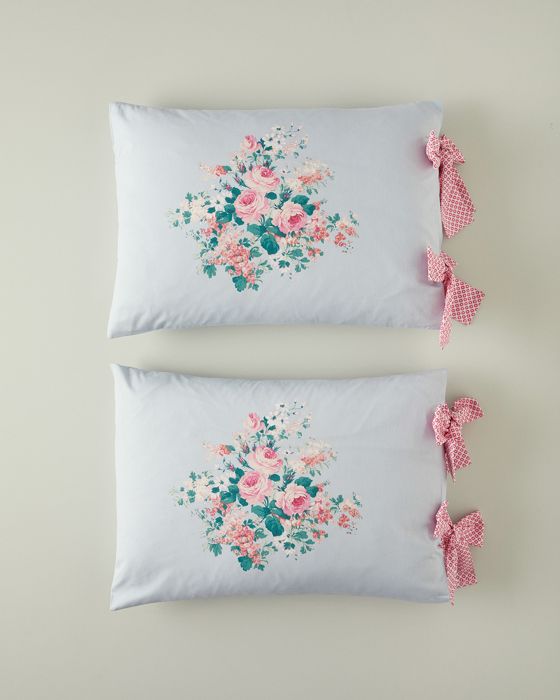 Taies d'oreiller - Cotton - Ensemble de 2 - Coloris Bleu - 50 x 70 cm - Chic
