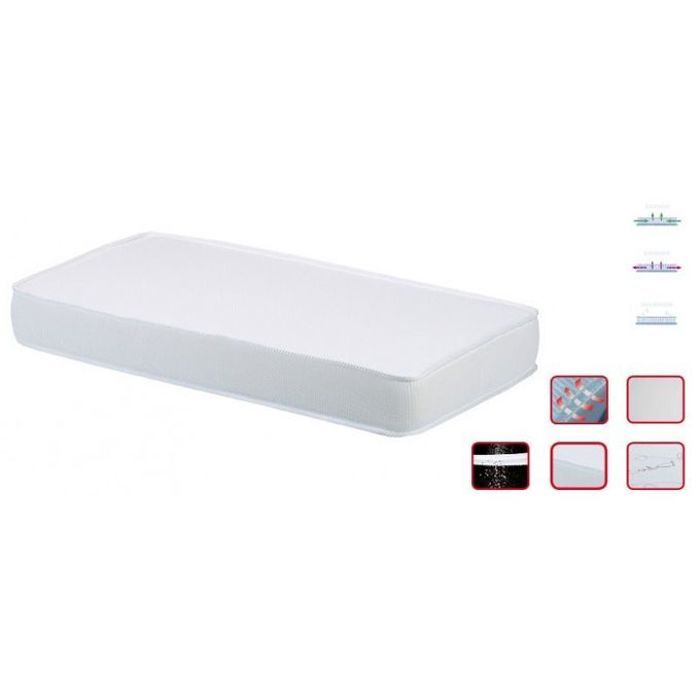 Matelas pour enfant en mousse lisse Respiral Sweet Dreams  117 x 57 cm