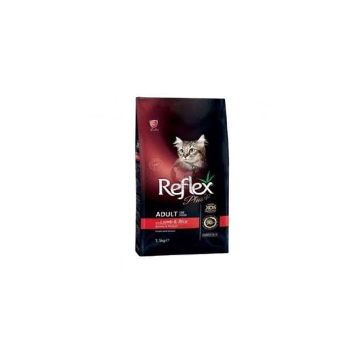 Croquettes Agneau et Riz pour Chat - 1.5 kg - Rouge