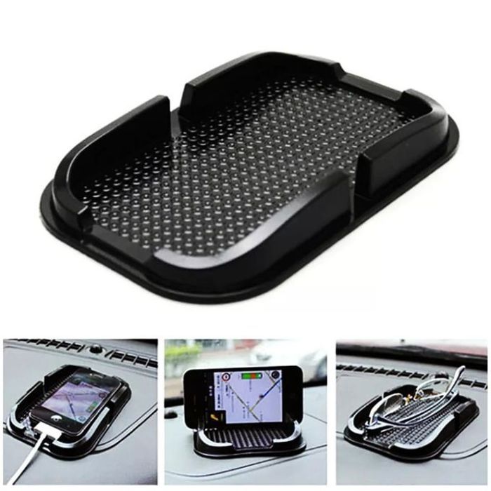Porte-Téléphone Silicone pour Voiture - Fixation Tableau de Bord