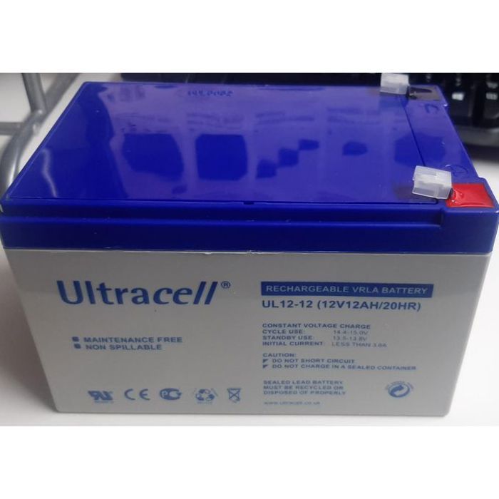 Batterie Ultracell AGM 12Ah pour Moto et Onduleur - Haute Qualité
