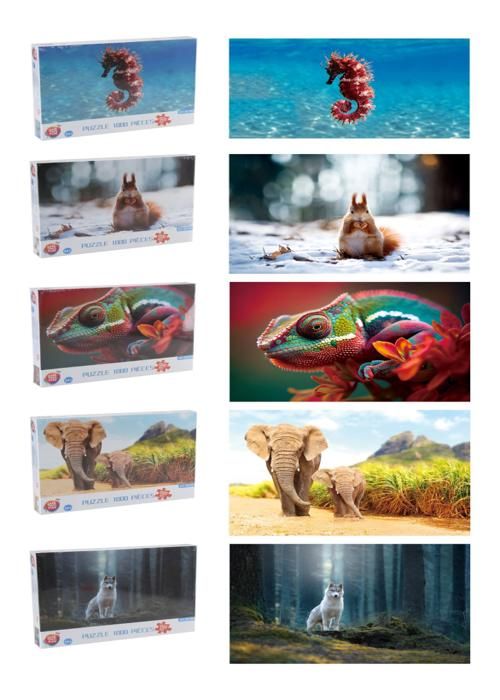 PUZZLE 1000PCS NATURE ET ANIMAUX