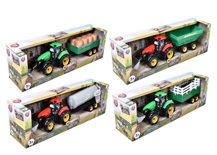 CAMION FERME FRICTION 48X12X11CM-COULEURS ALEATOIRE