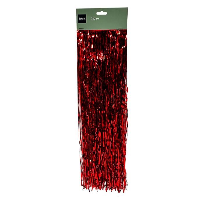 GUIRLANDE LAMETA 50X50CM ROUGE