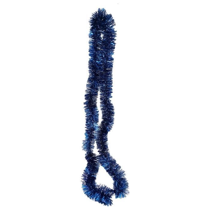 GUIRLANDE TINSEL 8PLY*7.5CM*2M - BLEU
