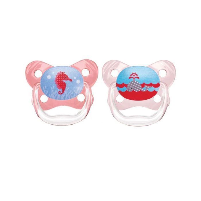 DR.BROWN’S Sucette PreVent BUTTERFLY SHIELD – Étape 1, Rose, Paquet De 2