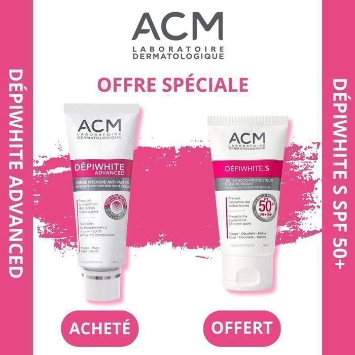 ACM PACK Depiwhite advanced creme 40ml+Depiwhite S spf50+ 40ml pack