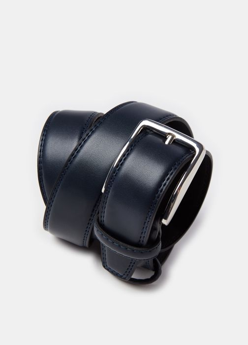Ceinture avec boucle finition brillante