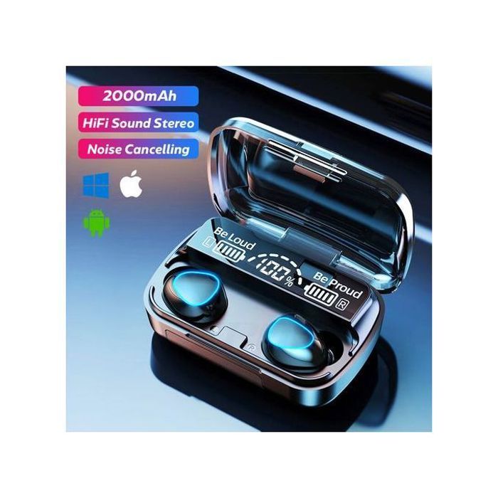 Écouteurs Bluetooth M10 TWS: Stéréo 9D - Sport - Réduction du Bruit - IPX7 - Binaural