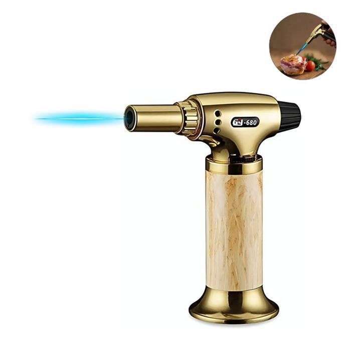 Refillable Flame Gun BRIQUET  – Kitchen Baking & BBQ Torch Lighter with Adjustable Flame