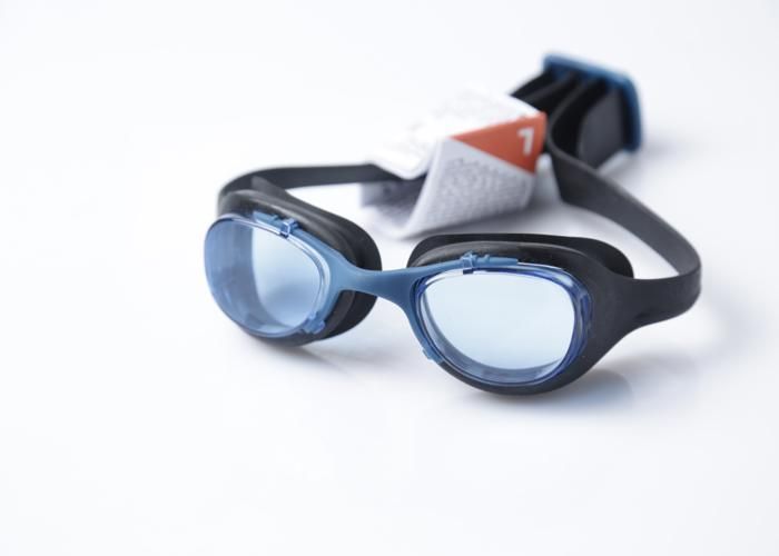 LUNETTES NATATTION 100 XBASE L  NOIR BLEU
