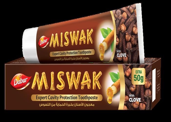 Dentifrice Dabur Miswak Clove à l'extrait de Miswak et à l'huile de clou de girofle, 170 g