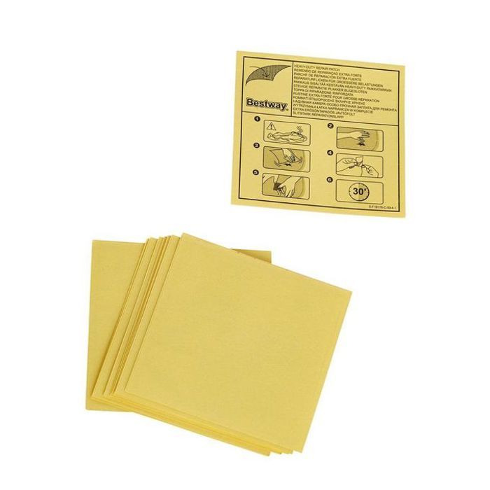 Kit de Patches de réparation - Bestway - 10 pièces - Résistant à l'eau - Facile à utiliser - Mixte