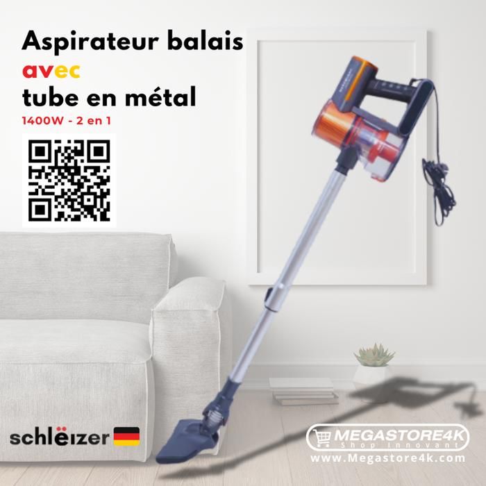 Aspirateur Balai Schleizer 2 en 1  – Puissance, Précision et Durabilité