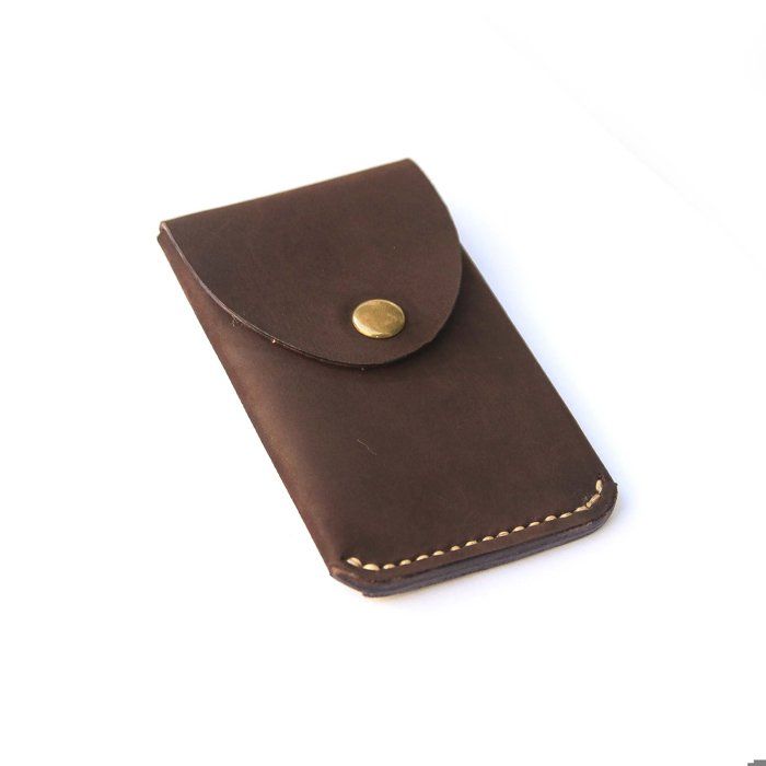 Portefeuille de poche en Cuir - Tabac