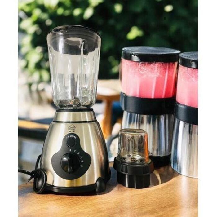 BLENDER ITALY HOME 1,5L /1000W bol en verre et accessoires en Inox