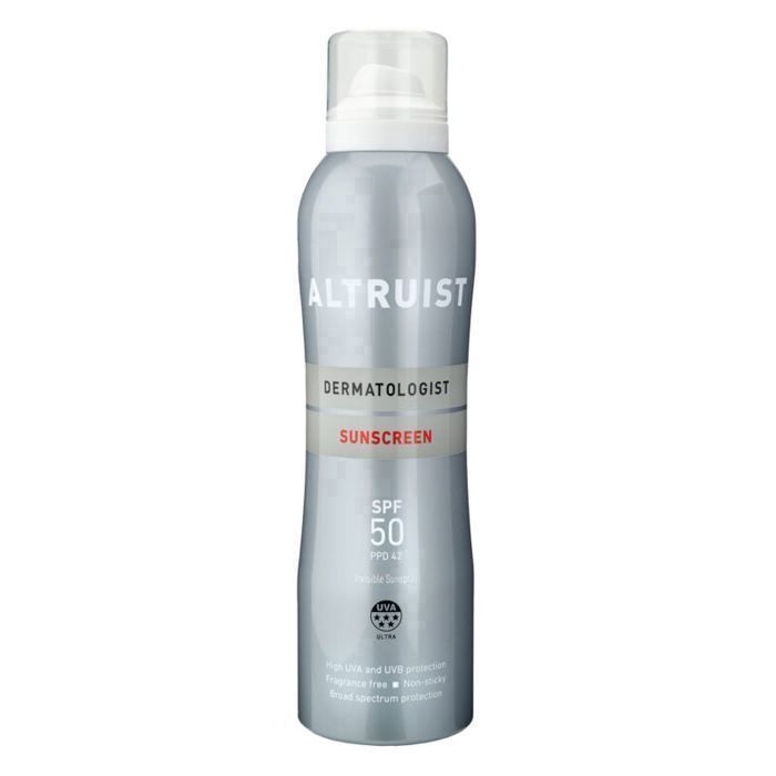 Spray solaire - ALTRUIST - SPF50 - Invisible - Hypoallergénique - Résistant à l'eau