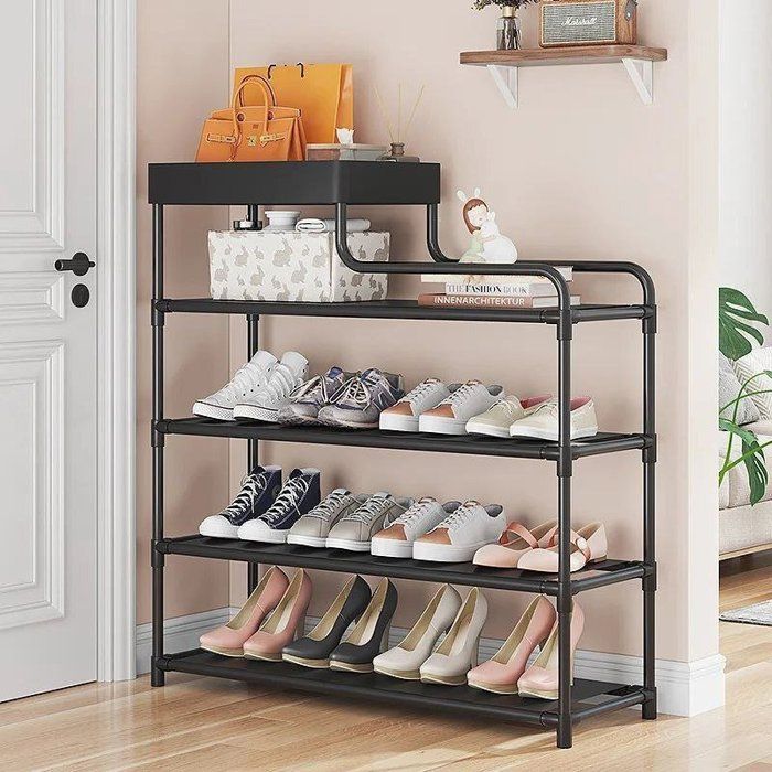 Etagères Meuble Entrée Avec Boite De Rangement Chaussures Rangement