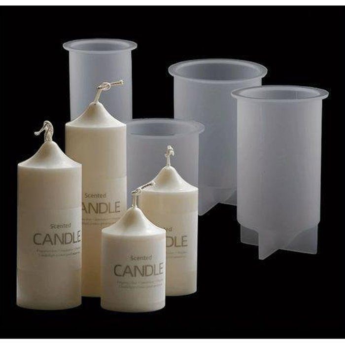 Ensemble 4pcs De Moules À Bougie En Silicone Avec Plusieurs Tailles