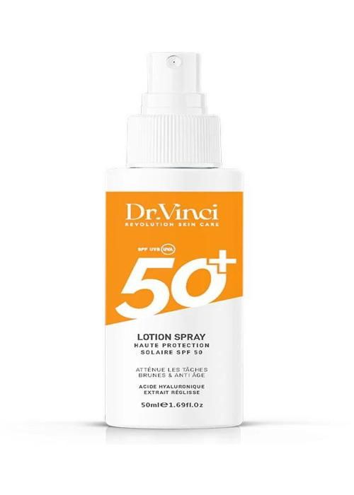 Spray Lotion SPF 50+ peau sensible: haute protection & atténue les taches brunes & anti age