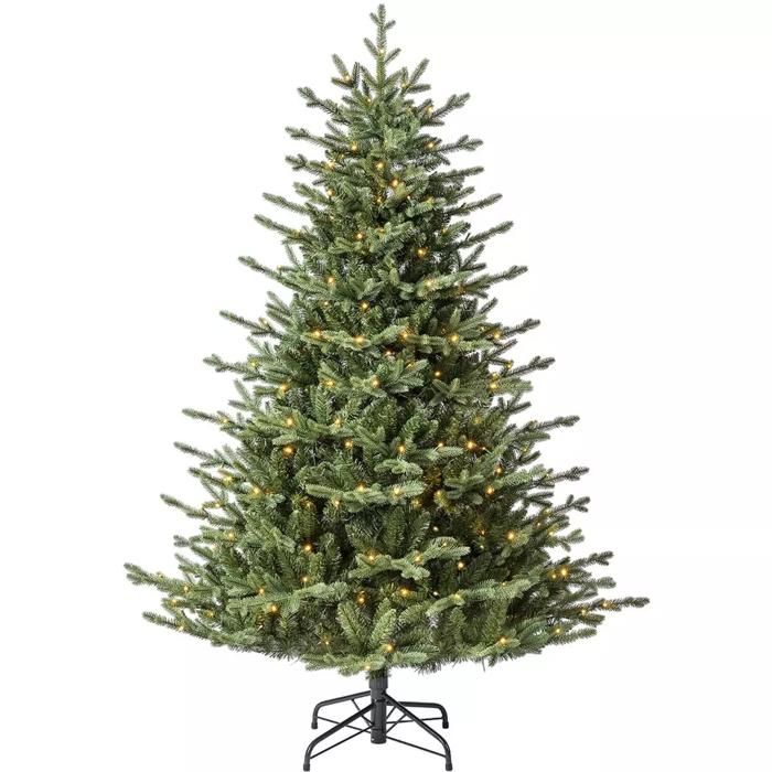 Sapin de Noël - Winslow - 180 cm - Vert - Lumineux - Design Contemporain