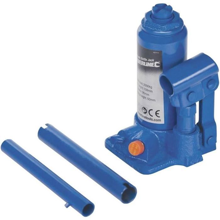 Cric Bouteille Hydraulique 4 Tonnes - Idéal pour Voitures