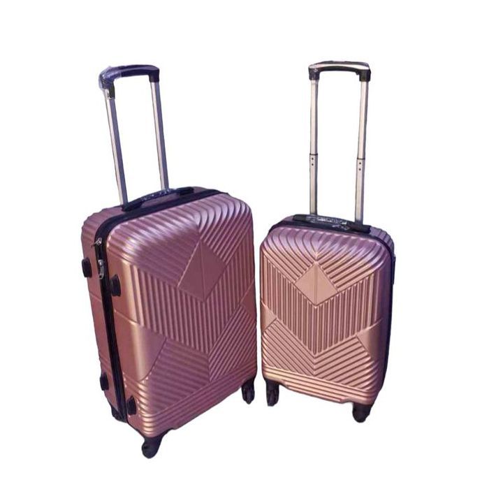 Valise de Voyage Rigide 2 Pièces Polycarbonate - Rose Gold - 20kg/10kg