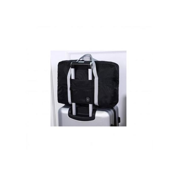 Sac de Voyage Pliable Noir - Tissu Imperméable