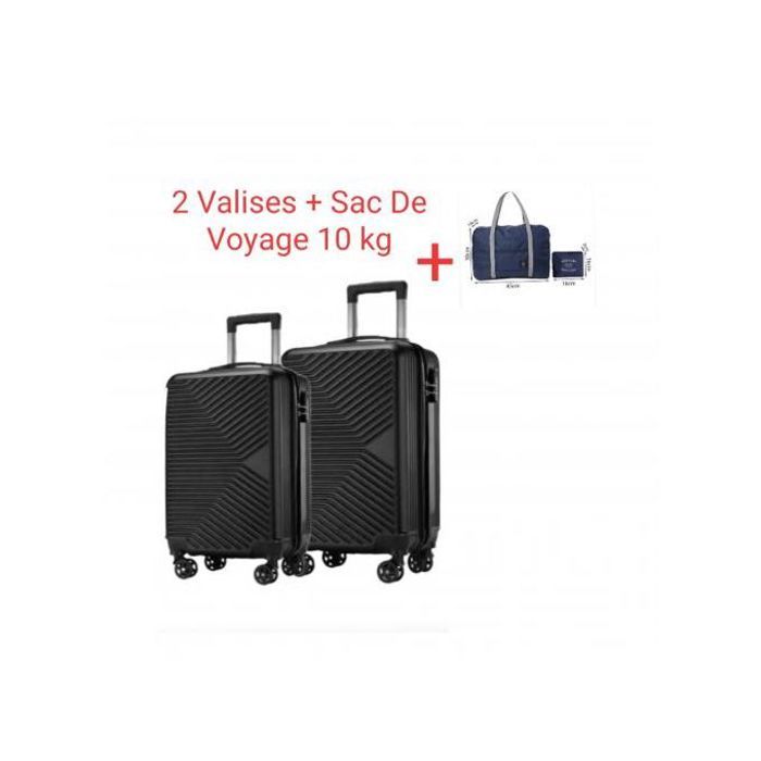 Sac Cabine + Ensemble 2 Valises - Noir