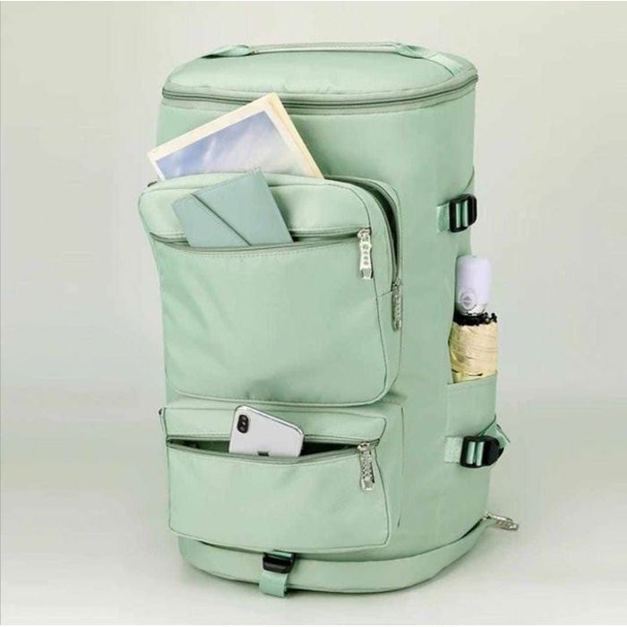 Sac à Dos de Voyage Grande Capacité - Multifonction - Pour Femmes et Hommes - Vert