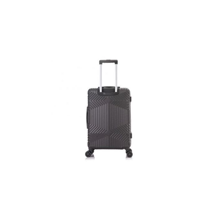 Valise Moyenne de Voyage - 62 Litres - ABS Rigide - Cadenas à Code - Noir