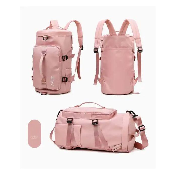 Sac de Voyage - Grande Capacité - Nylon - Imperméable - Avec Compartiment à Chaussures - Rose
