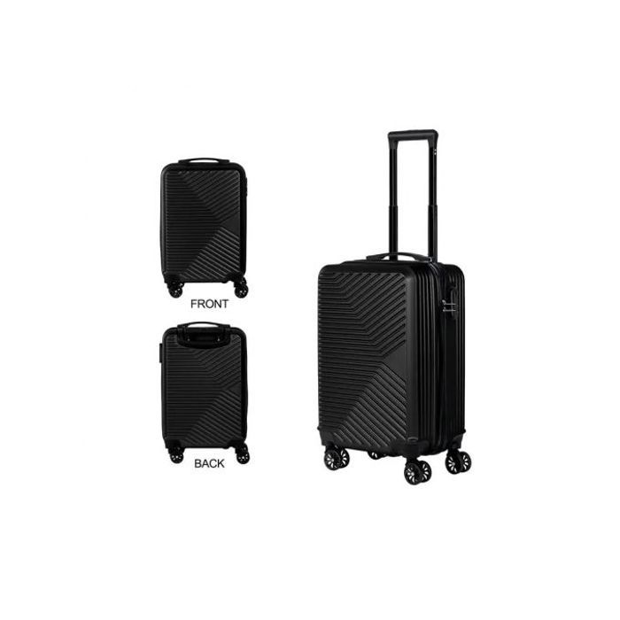 Valise Cabine Rigide, Noir, 39 Litres, PC + ABC