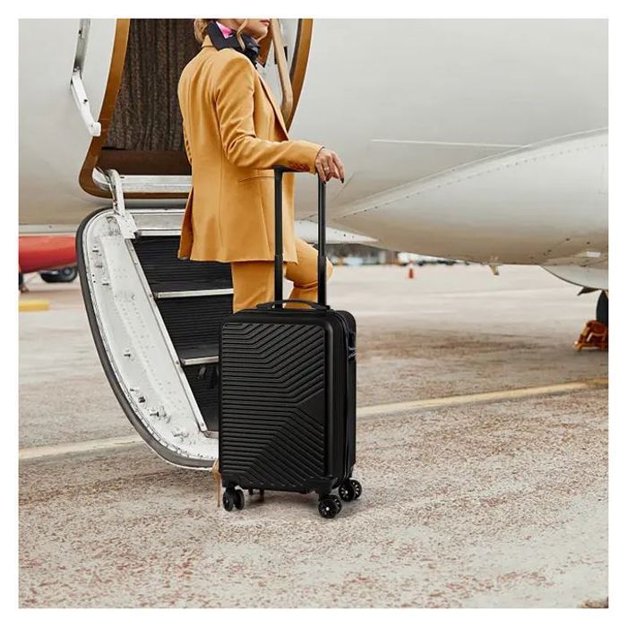 Valise Petite 55 cm Noir - Polycarbonate