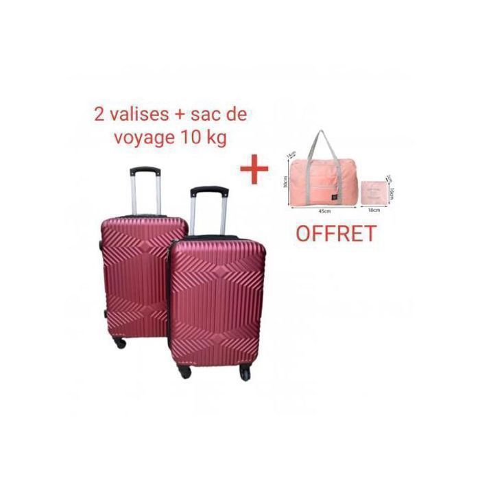 Ensemble Valises Rigides 2 pièces 20kg/10kg, + Sac Cabine , Polycarbonate
