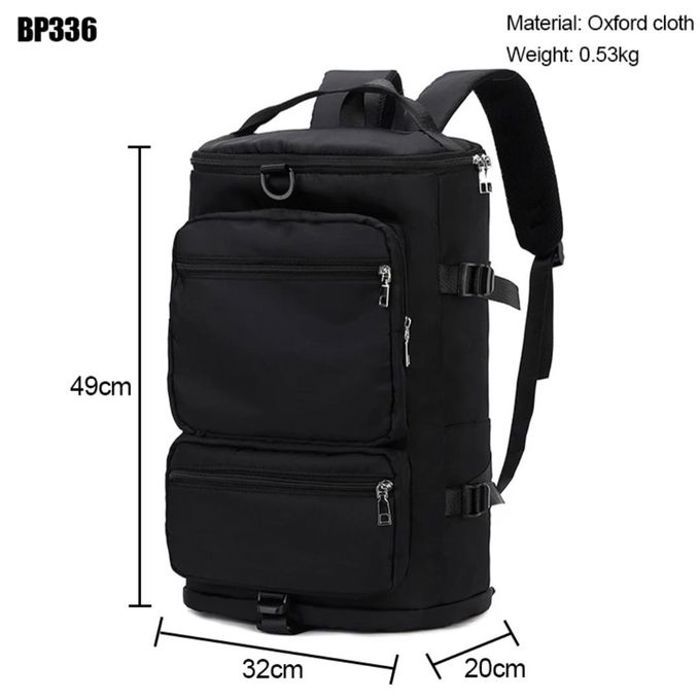 Sac à Dos de Voyage Grande Capacité - Noir