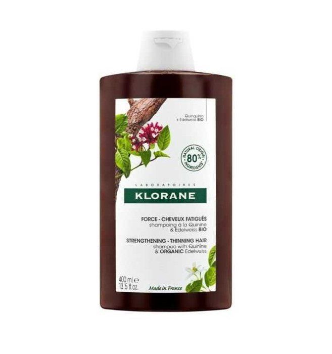 KLORANE SHAMPOING A LA QUININE EDELWISS ANTI CHUITE BIO 400 ML