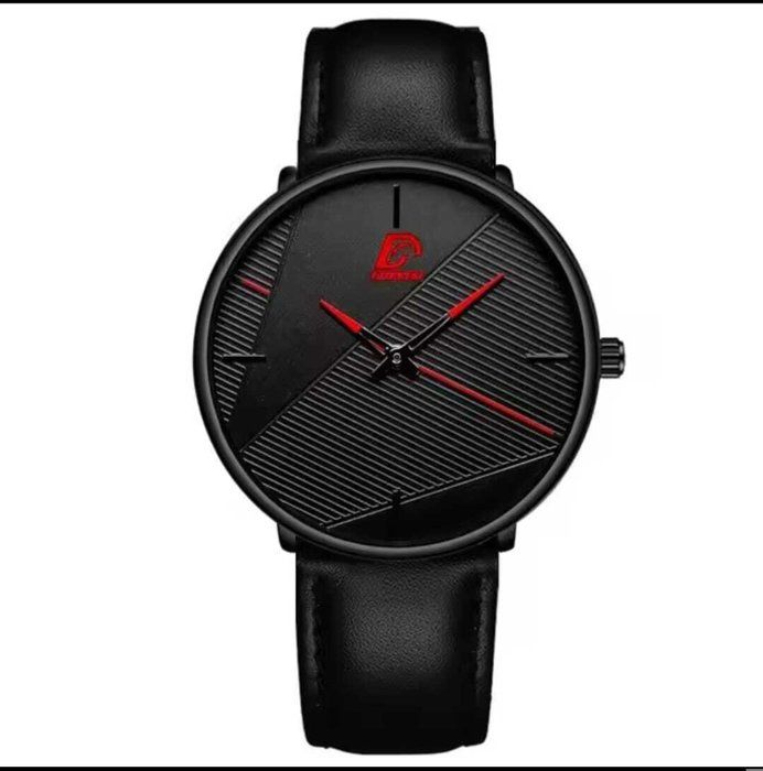 Montre-bracelet Minimaliste Ultra-Mince pour Homme - Montre à Quartz, Élégante et Tendance pour les Affaires