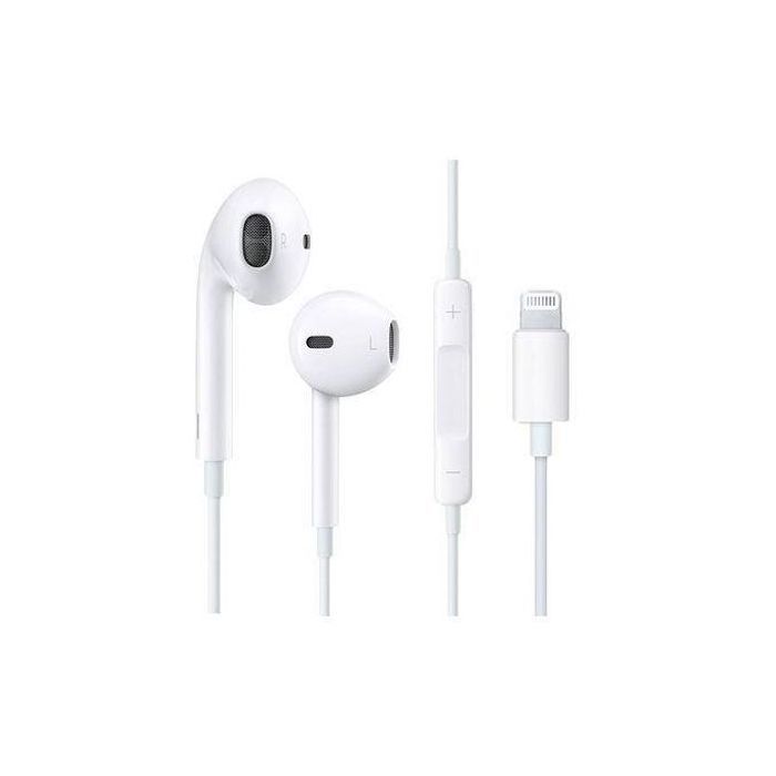 Écouteurs Lightning iPhone avec Micro - Haute Qualité - Blanc