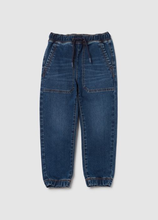 Pantalon de jogging en jean avec cordon de serrage