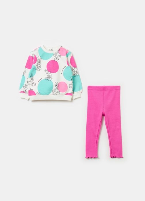 Ensemble jogging en molleton avec imprimé Minnie Mouse et Daisy Duck