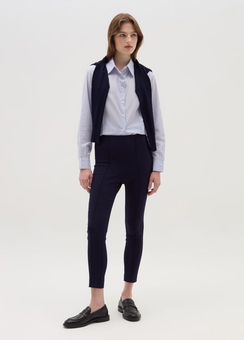 Legging avec surpiqûres en relief